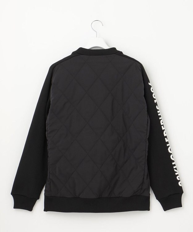 23区GOLF 【MEN】中綿キルトプルオーバー ブラック系