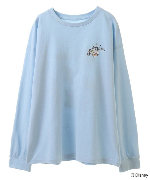 Green Parks ピノキオ／バックプリントＴシャツ Sax