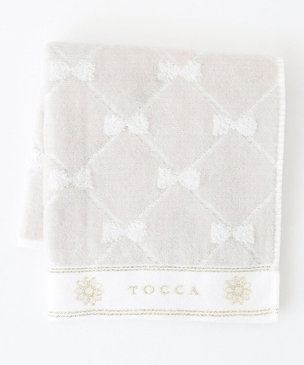 TOCCA 【TOWEL COLLECTION】CHECKER RIBBON TOWELCHIEF タオルチーフ グレー系