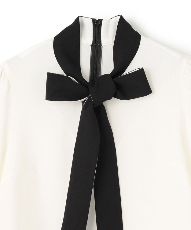 TOCCA 【消臭・撥水・洗える】PROMISE RIBBON ブラウス アイボリー系