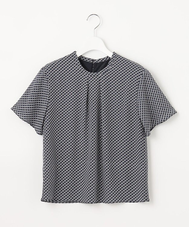 J.PRESS LADIES 【2WAY】幾何プリント ボウタイ カットソー ネイビー系5