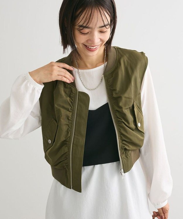 Green Parks ・ＳＵＧＡＲ　ＳＰＯＯＮ　ＭＡ－１ベスト Khaki