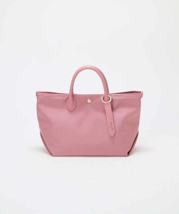 TOPKAPI 【Breath TOPKAPI】ナイロン レザーハンドル シンプル ミニ トートバッグ / 軽量 ピンクグレー