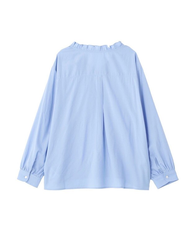 AMERICAN HOLIC フリルVネックブラウス Sax