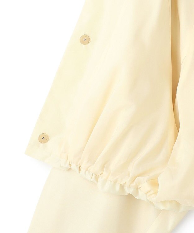 BEIGE， SULFUR / シルク混ショート丈バルーンブルゾン Ecru