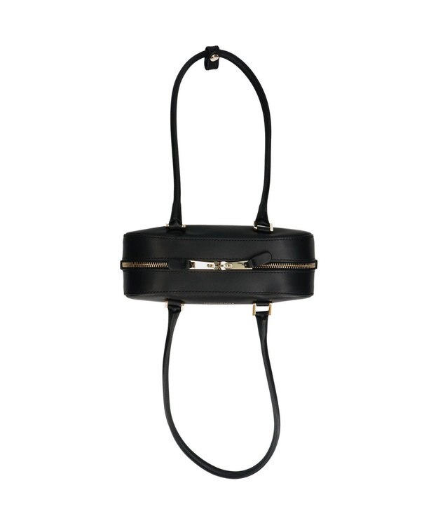 INTER-CHAUSSURES 【CHRISTIAN VILLA】ワイドシルエットミニショルダーバッグ ブラック