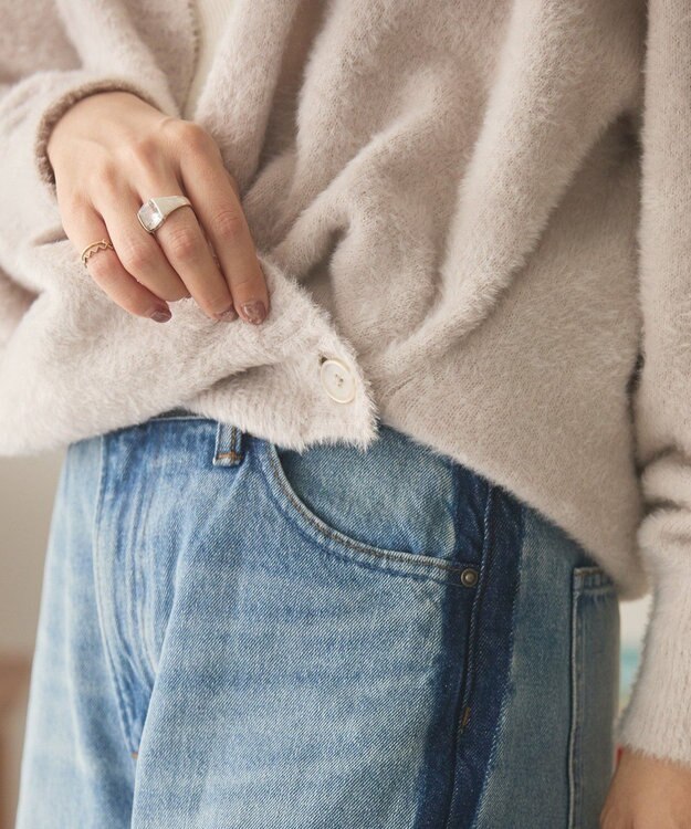 AMERICAN HOLIC フェアリーVネックカーディガン Light Gray