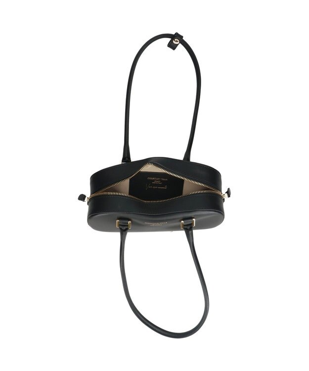 INTER-CHAUSSURES 【CHRISTIAN VILLA】ワイドシルエットミニショルダーバッグ ブラック