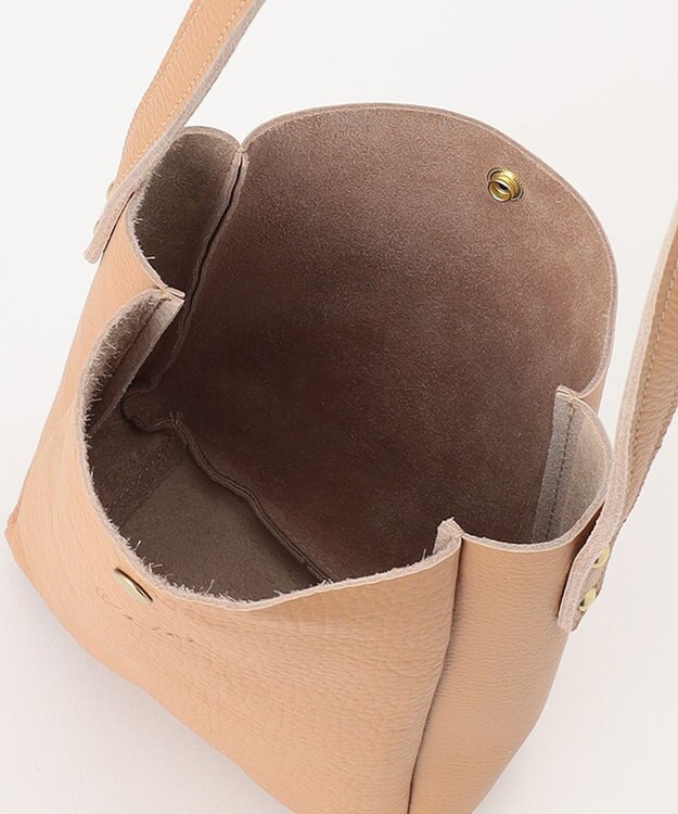 UNBILLION 【テレビ ドラマ着用アイテム】Otias シュリンクレザーショルダ－バッグ ベージュ