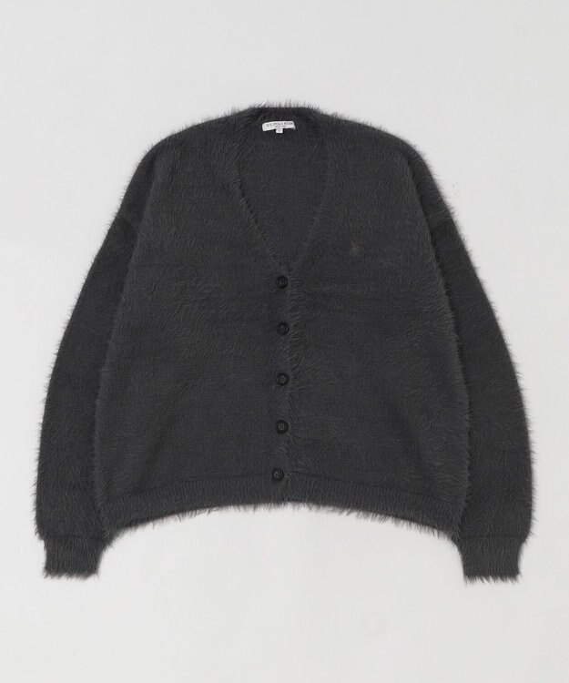 WEGO 【25年秋冬新作/WEB限定】別注USPOLOシャギーニットカーデ ブラック中濃色