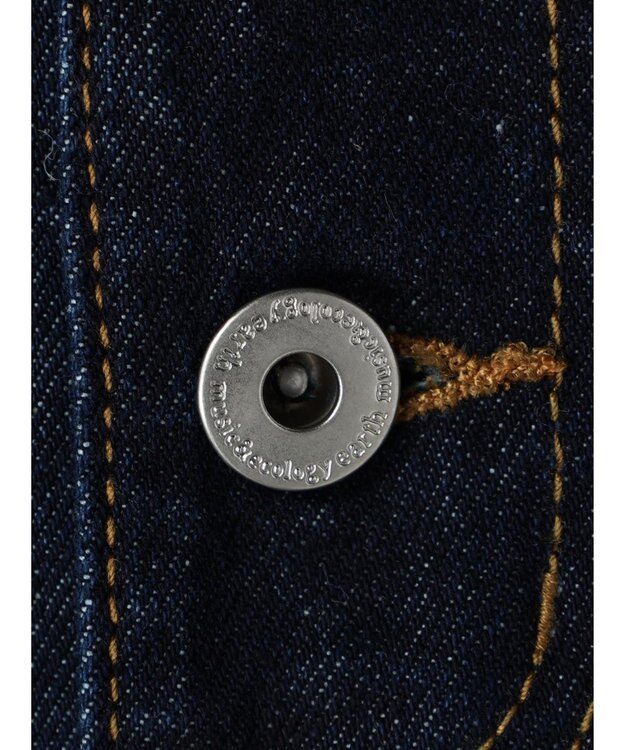 earth music&ecology ボタンフライワイドデニムパンツ Indigo