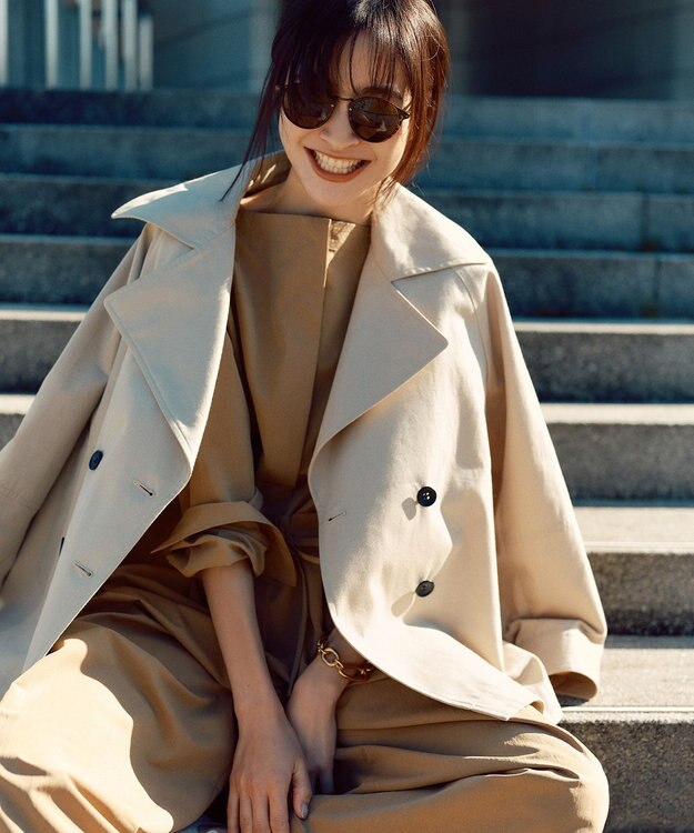 UNFILO ショートトレンチコート ベージュ