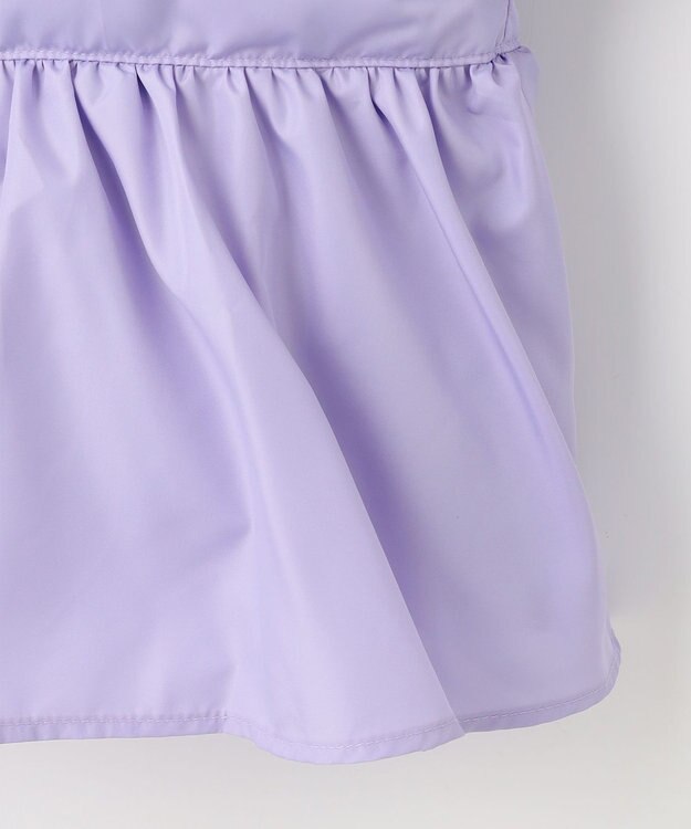 ANY KIDS 【洗濯機OK】中綿 リボン コート ラベンダー