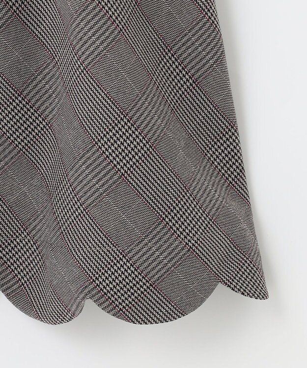 ANY KIDS チェックジャンパースカート チャコールチェック