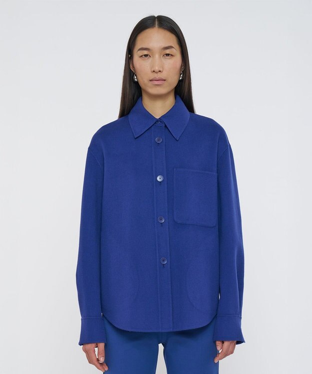 JOSEPH ライトダブルフェイス　ショートコート Cobalt