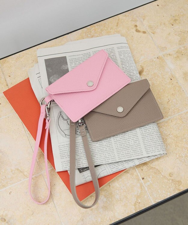  【Breath TOPKAPI】DUAL デュアル シュリンクレザー バイカラー フラグメントケース　薄型 / 軽量