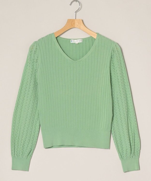 ONWARD Reuse Park 【組曲】ニット春夏 グリーン