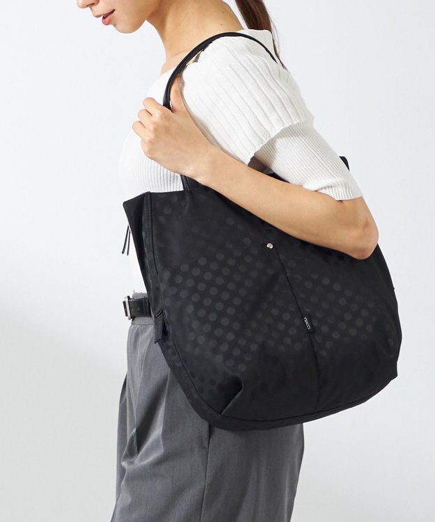 Y'SACCS 小西真奈美×Y'SACCS　Polka Dots デイリートートバッグ ブラック