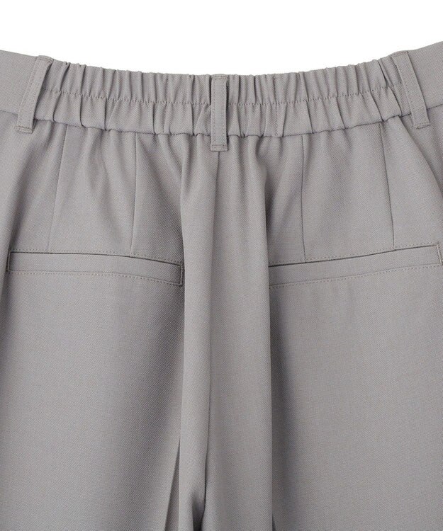 Green Parks きれシルストレートワイドパンツ Gray