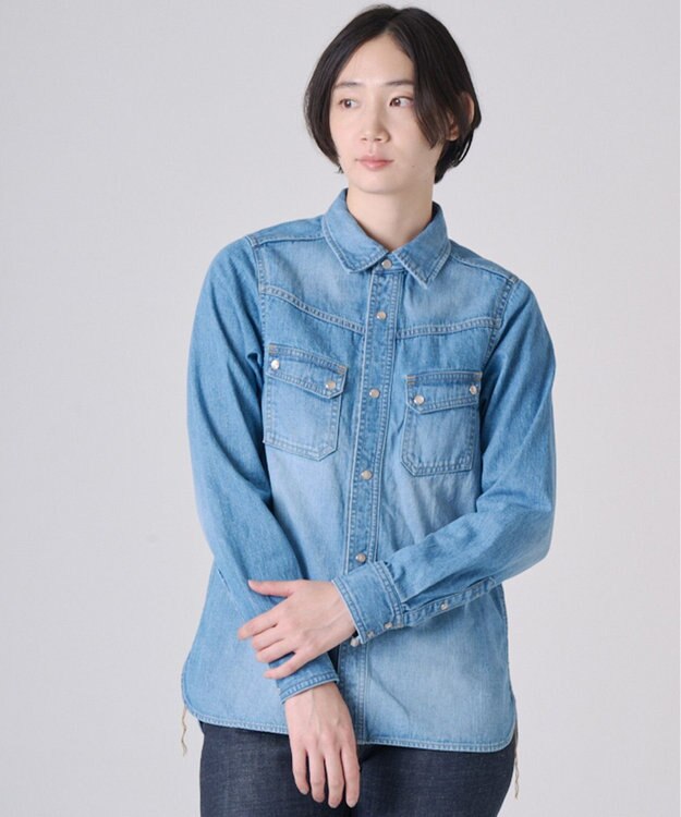 Ripo trenta anni DENIM STANDARD SHIRT BLUE