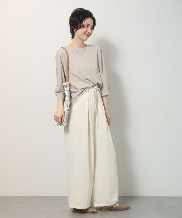 Green Parks 【優秀ブラウス】マルチ機能バックデザインブラウス Off White