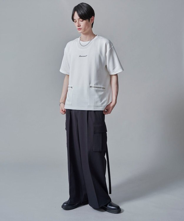 WEGO ZIPポケットT（SS） ホワイト