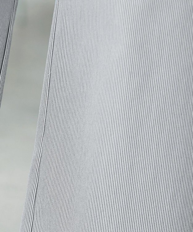 Tiaclasse ストライプストレッチワイドパンツ ブラックストライプ