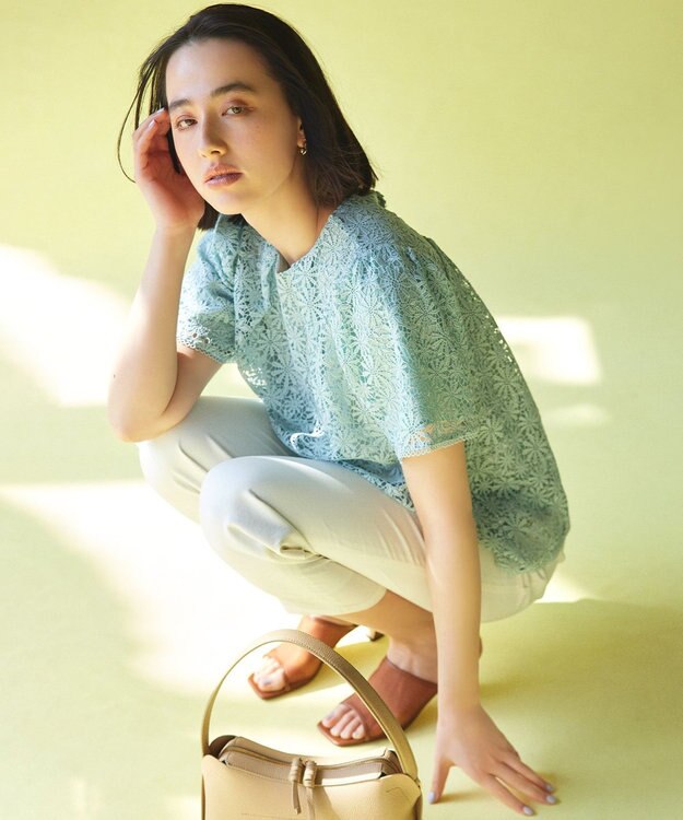 組曲 L チノライク パンツ アイボリー系