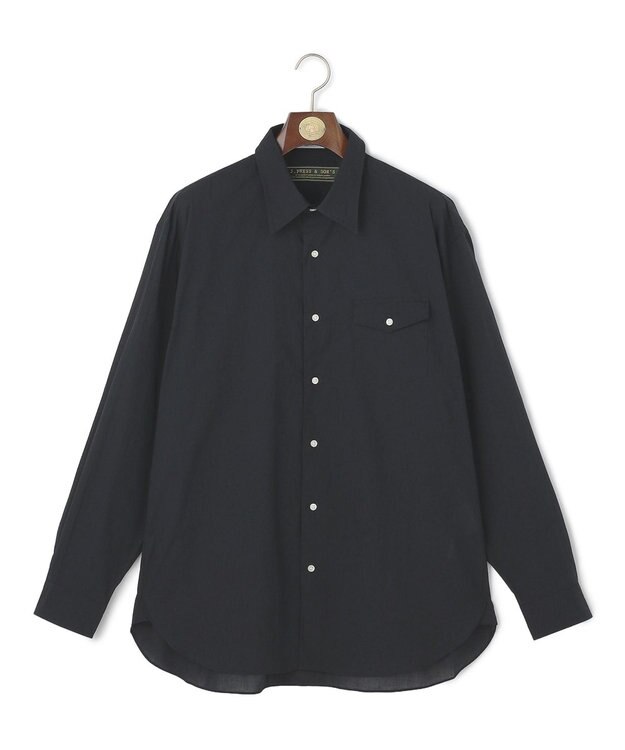 J.PRESS MEN 【WEB・一部店舗限定】Airy Touch Seersucker Shirt ブラック系