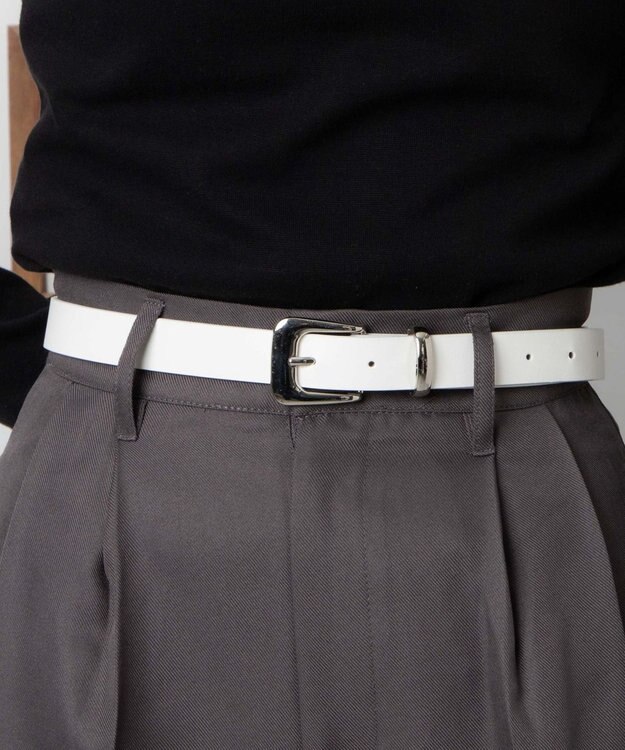 WEGO Lプレーン細ベルト ホワイト