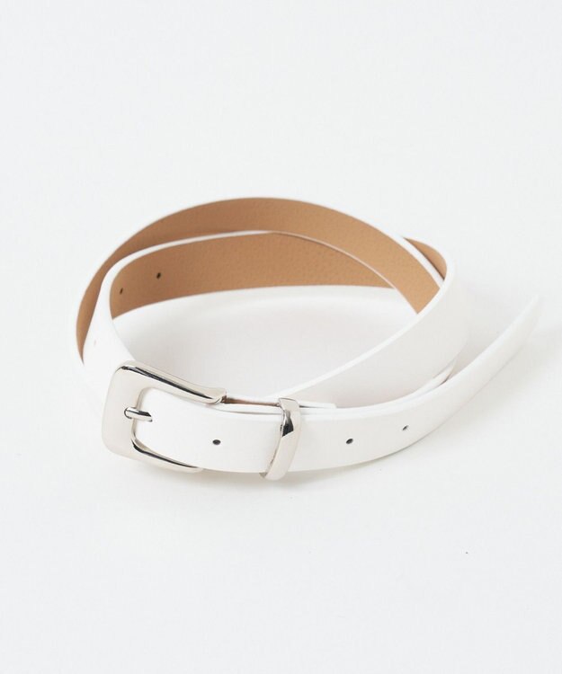 WEGO Lプレーン細ベルト ホワイト