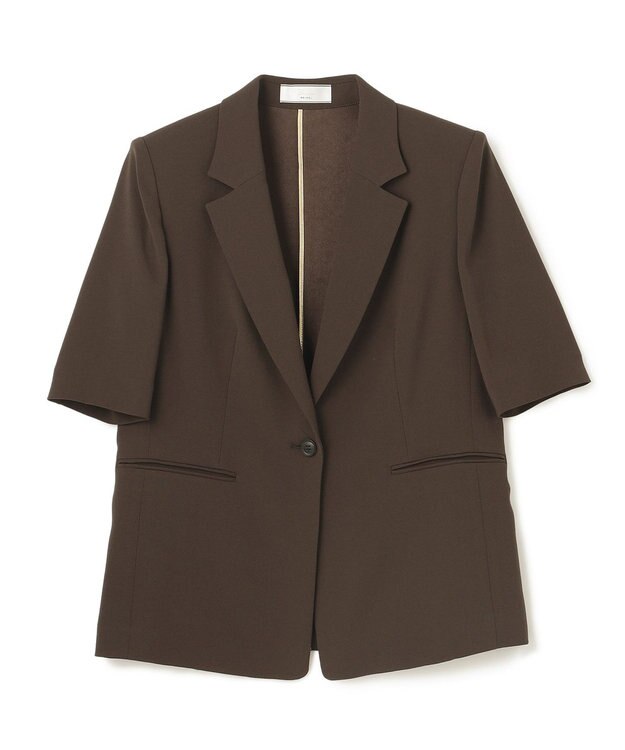 BEIGE， 【Lsize・セットアップ対応】CINDY / ハーフスリーブジャケット Brown
