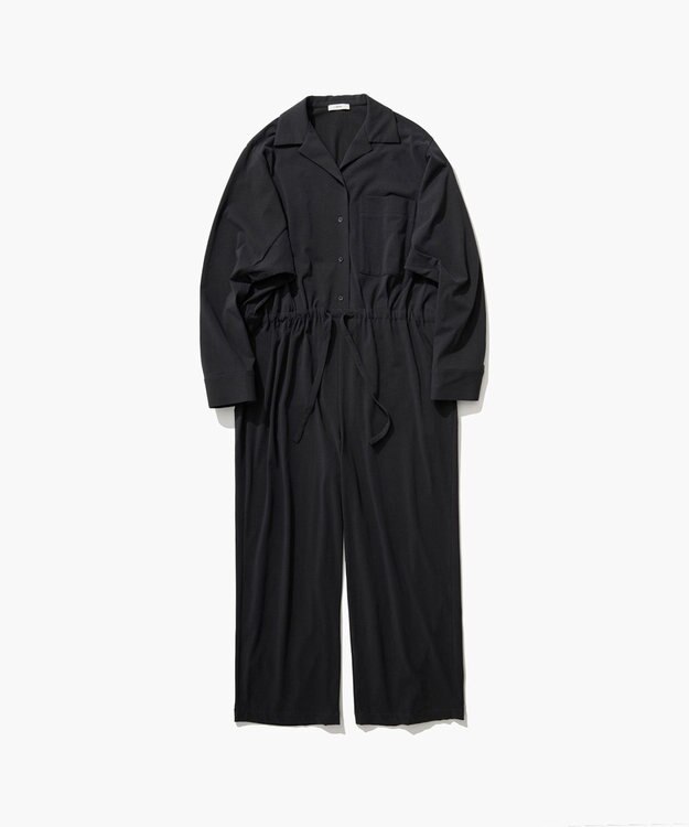 ATON FRESCA PLATE NUBUCK | オーバーサイズジャンプスーツ CHARCOAL GRAY