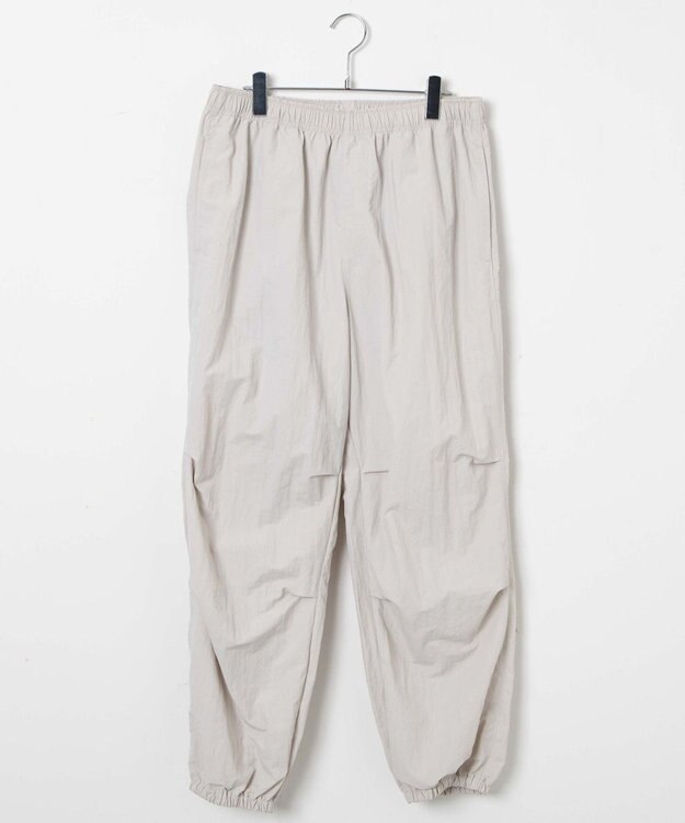 WEGO 【ウエストゴム/撥水/洗濯機可】ナイロンイージーパンツ ライトグレー