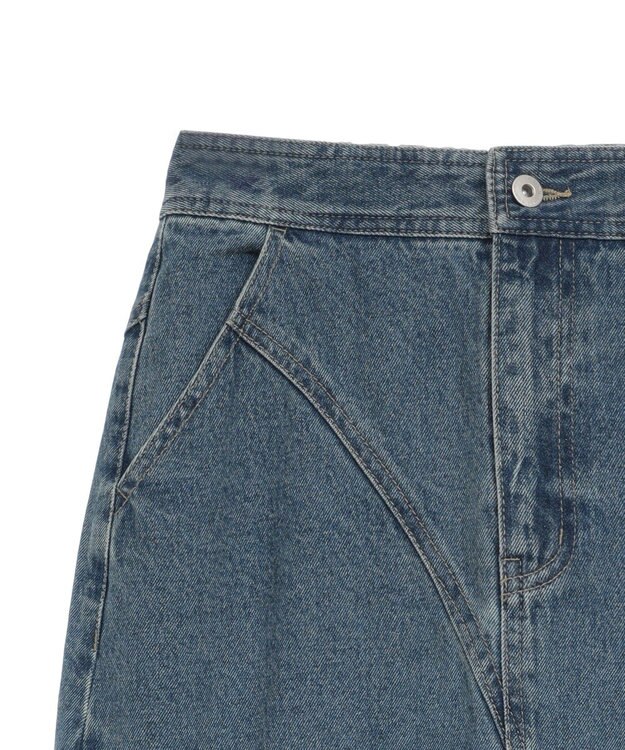 earth music&ecology エスカルゴマーメイドデニムスカート Medium Indigo