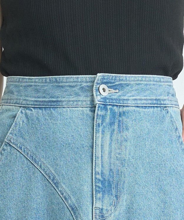 earth music&ecology エスカルゴマーメイドデニムスカート Light Indigo