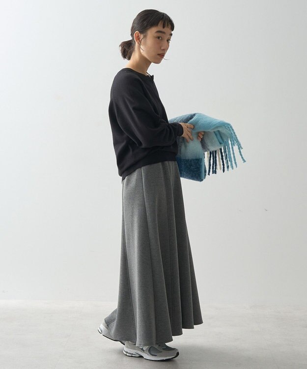 AMERICAN HOLIC バイパチカフタンネックラグランニットプルオーバー Black