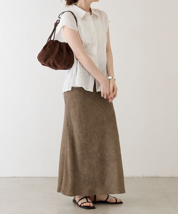russet 【WEB限定】スエード巾着4WAYショルダーバッグ(CE-1793-WEB) D.Brown