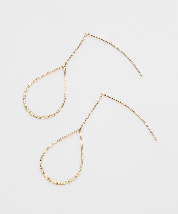 Phoebe 【K10】ドロップラインアメリカンピアス ゴールド