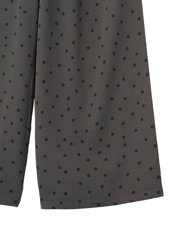AMERICAN HOLIC ドットサテンイージーパンツ Charcoal Gray