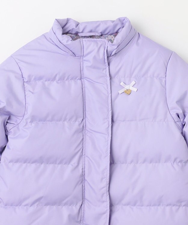 ANY KIDS 【洗濯機OK】中綿 リボン コート ラベンダー