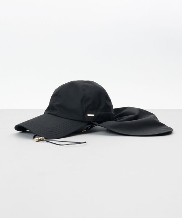 AURORA 【 Beaurance （ビューランス）】サマーシールドタレ付きはっ水キャップ ブラック