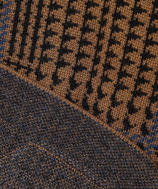 J.PRESS MEN ダブルジャガードニットジャケット ブラウン系7