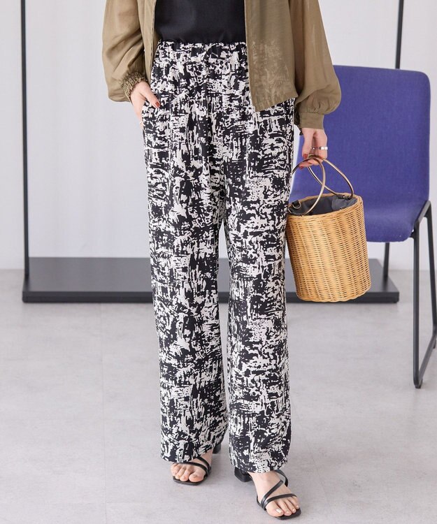 AMERICAN HOLIC アソートギャザー柄パンツ【WEB限定カラー・サイズ有り】 Black