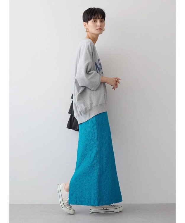 AMERICAN HOLIC フクレジャガードタイトスカート Blue