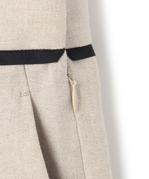 BEIGE， 【S-size】CHESTNUT / ワイドパンツ Flax