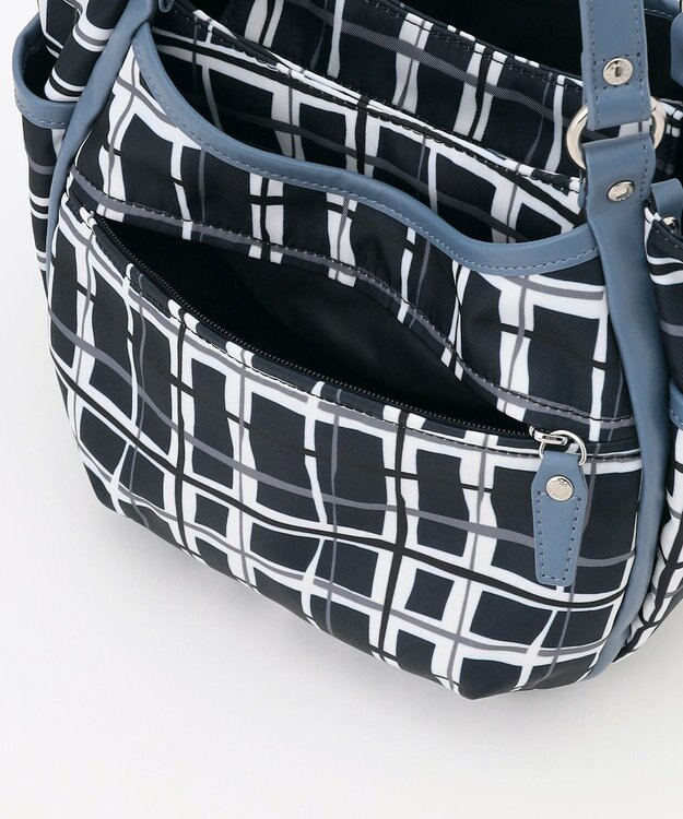 Y'SACCS ドローイングチェック2WAYミニトート ネイビー