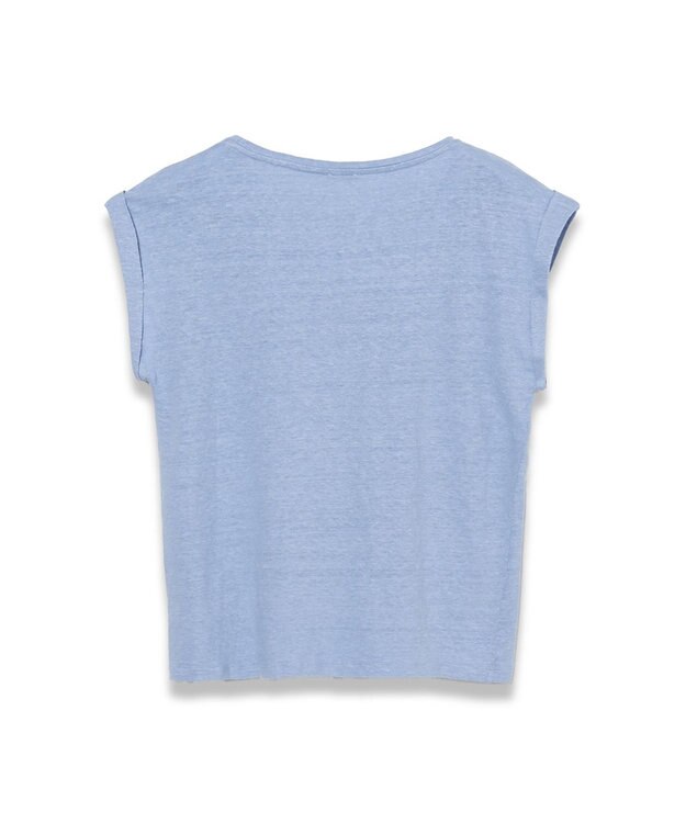 JOSEPH 【洗える】リネンジャージー　キャップスリーブトップス Faded Sky