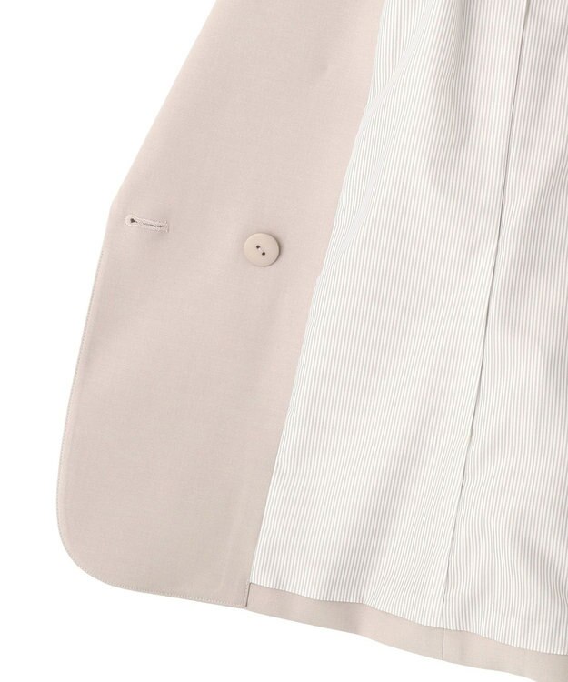 YECCA VECCA 金釦テーラードジャケット Gray Beige