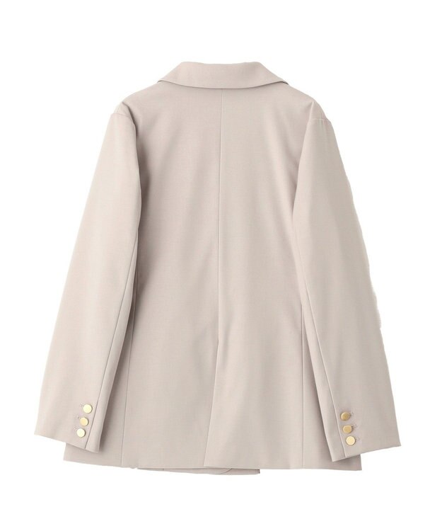 YECCA VECCA 金釦テーラードジャケット Gray Beige